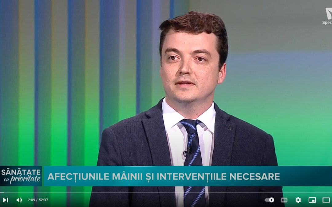 Dr. Daniel Vîlcioiu – Despre problemele de la nivelul mâinii – Sănătate cu prioritate, Speranța TV